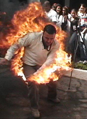 Efeito Fogo em Corpo